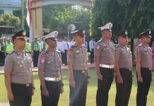Polres Maros Gelar Korps Raport, 66 Personel Raih Kenaikan Pangkat
