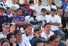 Ratusan Warga Nobar Piala Dunia di Hutan Kota Mogan