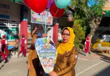 SD Inpres Cilallang Awali MPLS dengan Pelepasan Balon