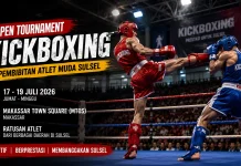 Open Tournament Kickboxing Jadi Ajang Pemanasan Atlet Sulsel jelang PORPROV