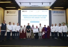 Pelindo Regional 4 Santuni Seratus Anak Yatim di Makassar