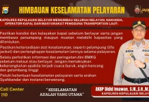 Kapolres Selayar  Sosialisasikan dan Pasang Himbauan  keselamatan pelayaran