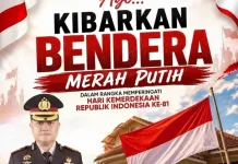 Kapolres Palopo Ajak Masyarakat Kibarkan Bendera Merah Putih