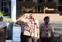 Tasming Hamid Lepas Kontingen Pramuka Parepare ke Jambore Nasional XII