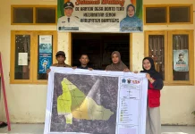 Mahasiswa KKN 116 Unhas Susun Peta Administrasi Desa Bonto Tiro Berbasis SIG
