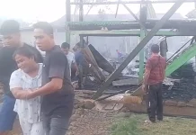 Sebanyak Tiga Rumah Panggung di Soppeng Hangus di Lahap Api
