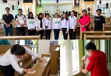 Bimas Katolik Kemenag Sulsel Gelar Bersih-bersih di Gereja Paroki St. Yakobus