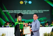 Kemenkum Serahkan Sertifikat Hak Cipta Modul Adaptasi Polbangtan Gowa