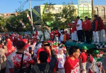 Gerak Jalan Kebangsaan, Ribuan Siswa Madrasah Tanamkan Semangat Nasionalisme