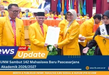 FIS-H UNM Sambut 142 Mahasiswa Baru Pascasarjana