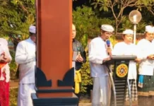 Dari Pura Giri Natha, Umat Hindu Makassar Panjatkan Doa untuk Kedamaian Indonesia