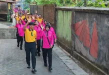Polresta Gowa Semarakkan HUT RI dengan Olahraga Bersama