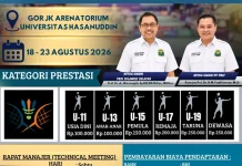 Kejurprov Bulutangkis Sulsel 2026 Diikuti 24 Kabupaten dan Kota