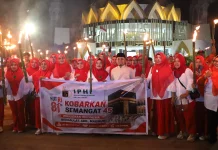Tasming Hamid Lepas Kirab Obor IPHI Parepare Sambut HUT ke-81 RI