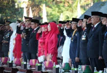 Hadiri HUT ke-81 RI, Melinda Aksa Tegaskan Komitmen TP PKK Makassar Perkuat Keluarga