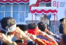 Kanwil Kemenkum Sulsel Peringati Detik-Detik Proklamasi HUT Ke-81 RI