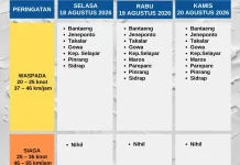 Angin Kencang 46 Km/Jam Mengancam Sejumlah Wilayah Sulsel
