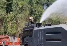 Polres Palopo Gerak Cepat Padamkan Kebakaran Lahan Sampoddo