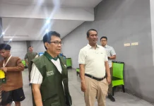 Mentri Pertanian Andi Amran Sulaiman Tinjau Arena Sulawesi Pos Pentas Padel