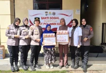 Sambut HUT Polwan ke-78, Polwan Polresta Gowa Gelar Bakti Sosial dan Bakti Kesehatan