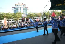 Jelang Pembukaan MTQ VIII KORPRI Nasional 2026, 1.157 Peserta Ikuti Defile Meriah
