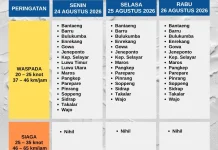 Angin Kencang Mengintai Sulsel, BMKG Tetapkan Status Waspada