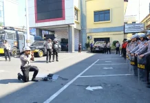 Polrestabes Makassar Tingkatkan Kesiapsiagaan Personel lewat Latihan Dalmas