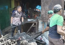 Pasca Kebakaran di Pasar Pabaeng Baeng, Perumda Pasar Lakukan Pemulihan Lapak