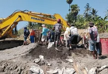 Pembangunan Jembatan Sungai Jatia Dikebut
