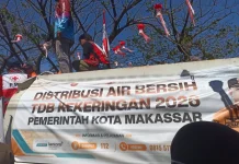 BPBD Makassar Distribusikan 172.300 Liter Air Bersih ke 41 Titik Kekeringan