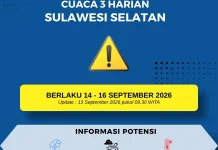 BMKG Sulsel Keluarkan Peringatan Dini Hujan, Angin Kencang dan Udara Panas