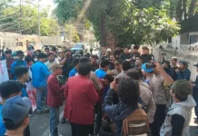 Demo Pertamina Makassar Soroti BBM, LPG dan Ganjil Genap