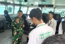 Belajar di Kapal Perang, Purna Paskibraka Makassar Dapat Wawasan Kebaharian