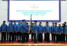 Jufri Rahman Kukuhkan Pengurus Korpri Enrekang Masa Bakti 2026-2031