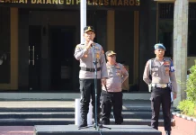 Judi Online Jadi Sorotan, Kapolres Maros Ingatkan Personel Jaga Integritas