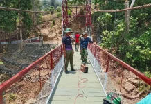 Jembatan Gantung Buakkang Capai Progres Pembangunan 99 Persen