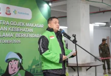 Sapa Pengemudi Gojek, Munafri Tekankan Pentingnya Kesehatan dan Jaminan Sosial