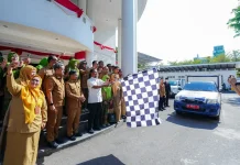 Gubernur Sulsel Lepas Distribusi Bantuan Susu untuk Anak di Sulsel