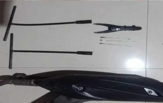 Spesialis Pencuri Kenalpot Ditangkap Aparat Polsek Makassar