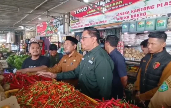 Sidak Pasar di Maros, Tiga Komoditas Pangan Melebihi Harga Acuan