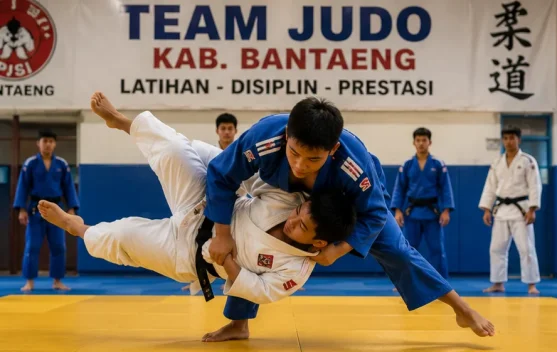 Latihan Judo Bantaeng Tetap Maksimal meski Menunggu Pemanggilan Atlet