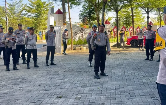 Polres Gowa Gelar Apel Kesiapan Pengamanan Rapat Pansus Hak Angket di DPRD Gowa