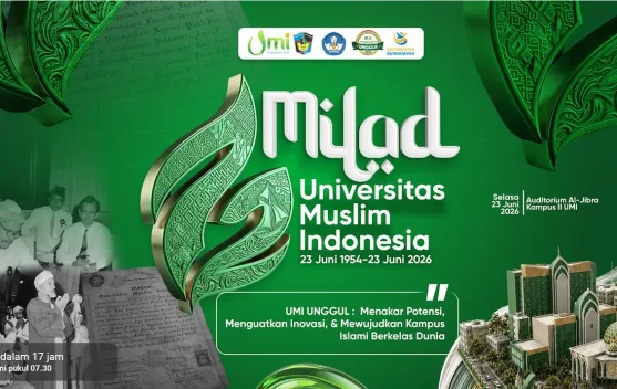 UMI Makassar Beri Penghargaan Sivitas Berprestasi pada Milad Ke-72