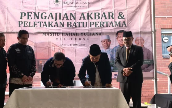 Jusuf Kalla Hadiri Peletakan Batu Pertama Masjid Hajjah Yuliana di Melbourne