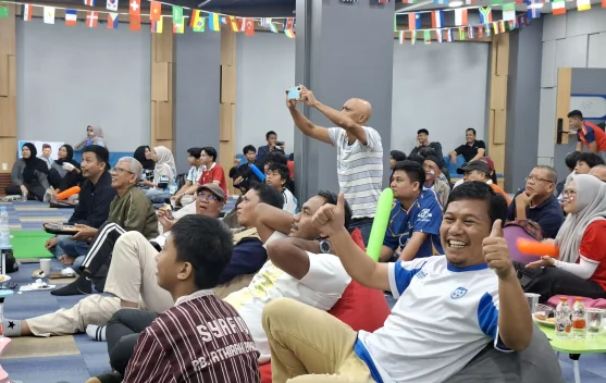 BBPSDM Komdigi Makassar Sukses Gelar Nobar Piala Dunia 2026