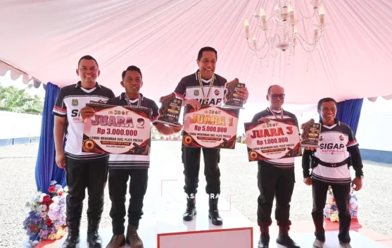 Bupati Sidrap dan Kapolda Sulsel Uji Coba Lapangan Tembak Tathya Dharaka