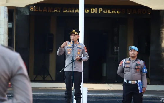 Hari Pertama Memimpin, Kapolres Maros Prioritaskan Integritas dan Pelayanan