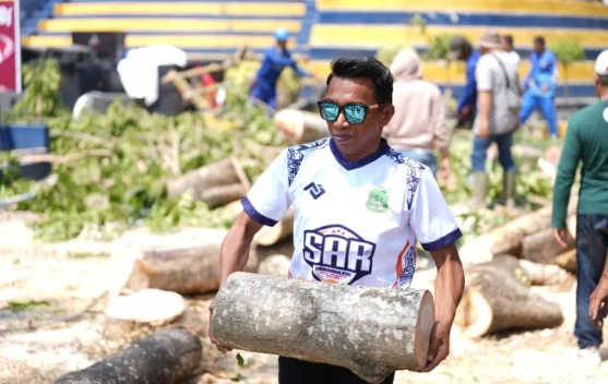 Bupati Sidrap Pimpin Kerja Bakti Bersihkan Monumen Ganggawa