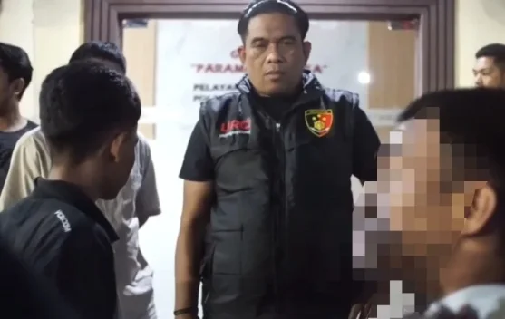 Polrestabes Makassar Amankan 2 Remaja Bawa Busur Saat Konvoi