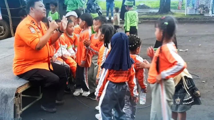 BPBD Kabupaten Malang Tanamkan Mitigasi Bencana sejak Dini
